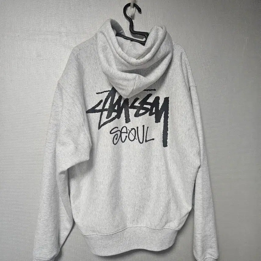 [SOLD OUT] [XL] 스투시 서울 후드 집업 그레이