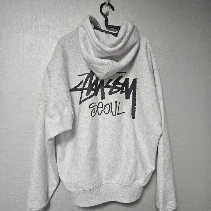[SOLD OUT] [XL] 스투시 서울 후드 집업 그레이