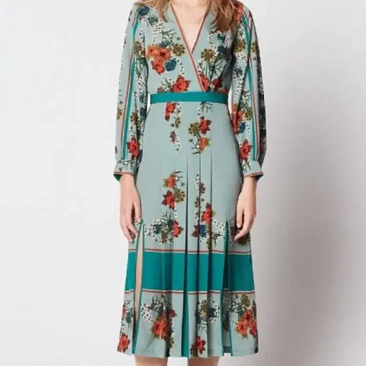 [BUNJANG] Sandro Floral Pattern Long Dress / 산드로 원피스38