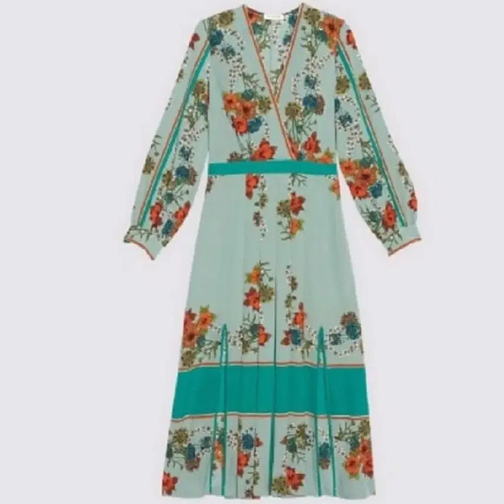 [BUNJANG] Sandro Floral Pattern Long Dress / 산드로 원피스38