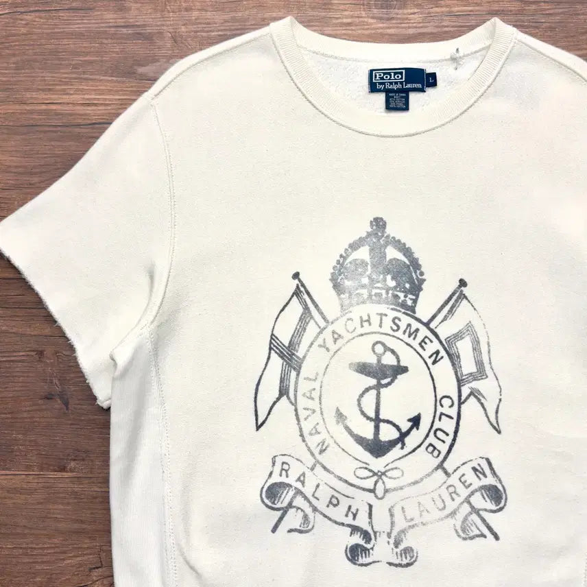[BUNJANG] Polo Ralph Lauren Half-Sleeve Sweatshirt / 90s 폴로 랄프로렌 하프스웻 반팔티셔츠