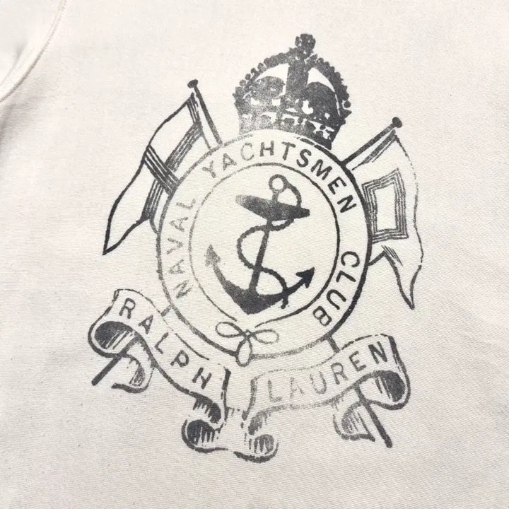 [BUNJANG] Polo Ralph Lauren Half-Sleeve Sweatshirt / 90s 폴로 랄프로렌 하프스웻 반팔티셔츠