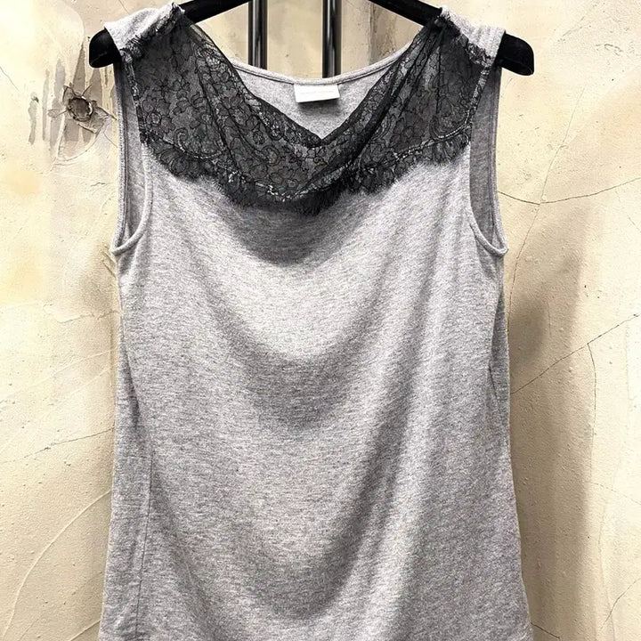 [SOLD OUT] 드리스반 노튼 레이스 스판 민소매 55~66