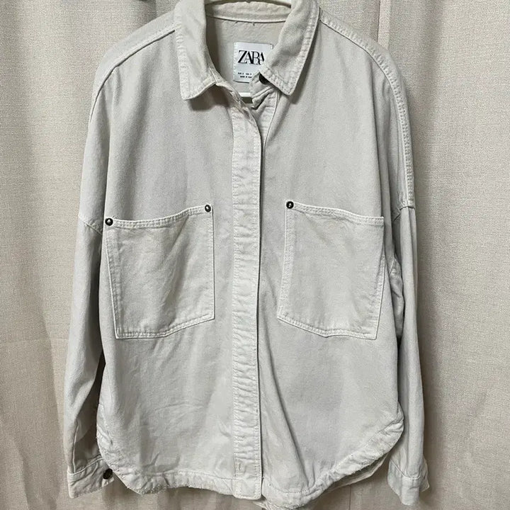 [BUNJANG] Zara Ivory Pocket Shirt / 자라 포켓 셔츠 아이보리