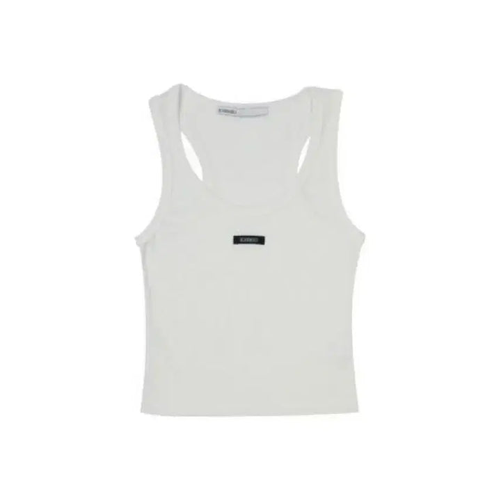 [BUNJANG] Bohemian Seoul Basic Sleeveless Crop Top White / 보헤미안 서울 베이직 슬리브리스 크롭 탑 화이트