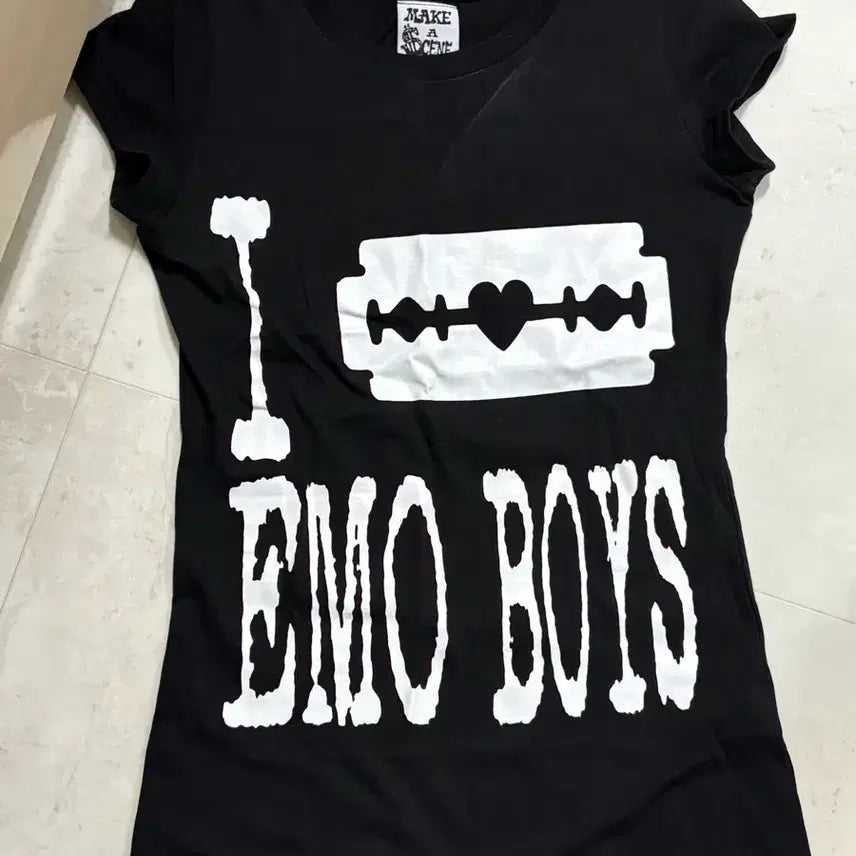 [BUNJANG] Make a Scene I Love Emo Scene T-shirt / Make a scene 메이커씬 메이크어씬 i love emo scene