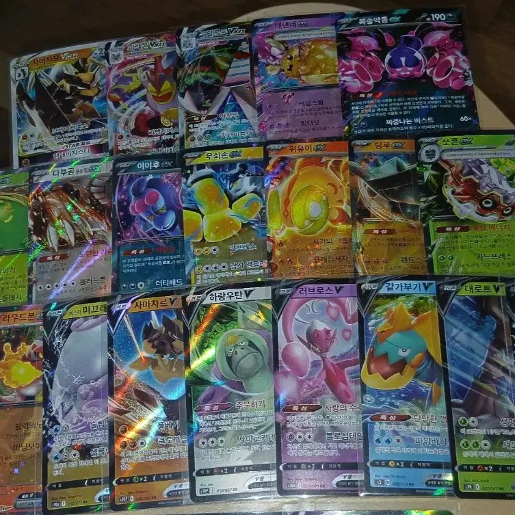 [BUNJANG] Pokemon Cards Double Rare, Triple Rare Set (24 Cards) / 포켓몬카드 더블레어,트리플레어 카드 24장 일괄