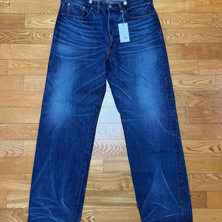 [BUNJANG] Kaptain Sunshine 1930 Straight Denim Pants / 캡틴선샤인 1930 스트레이트 데님 팬츠 (인디고 빈티지 워시) 34