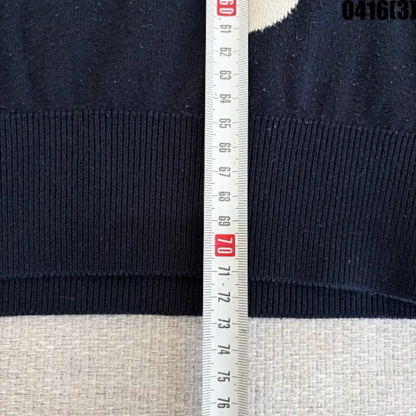 [BUNJANG] FH&amp;T Dot Pattern Knit Top / F H&amp;T 블랙 흰색 도트 무늬 니트 0416(3)