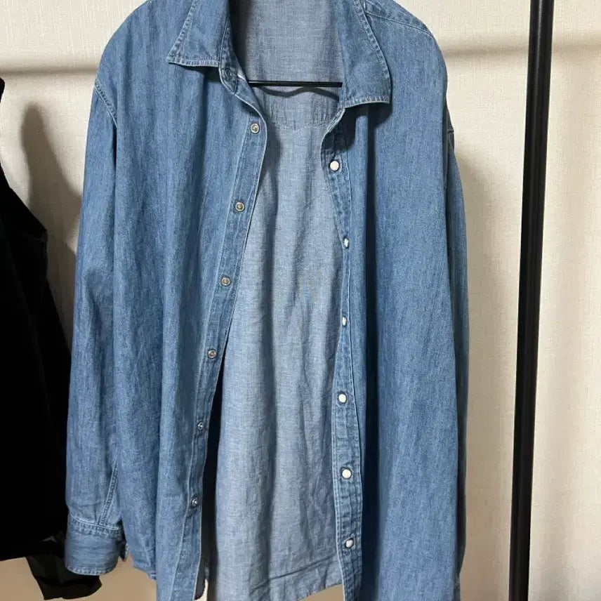 [BUNJANG] Orrery Selvage Super Light Denim Shirt Washed Indigo Size 5 / 오라리 셀비지 슈퍼 라이트 데님 셔츠 와시드 인디고 5사이즈