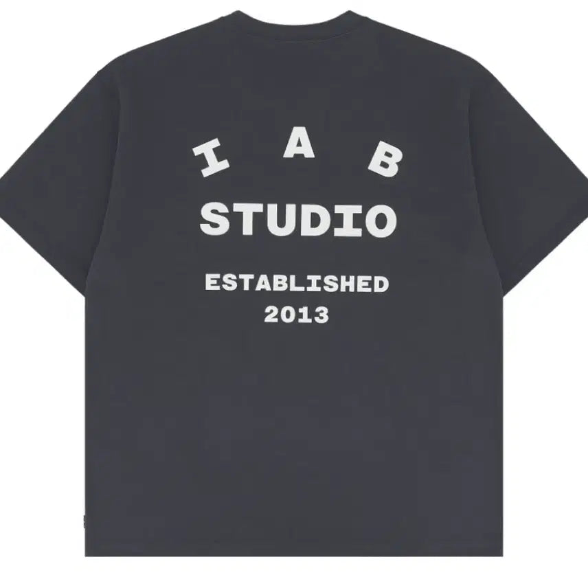 [BUNJANG] IAB Studio Short-Sleeve T-Shirt Charcoal XL / 아이앱스튜디오 반팔 티셔츠 차콜 XL 새상품