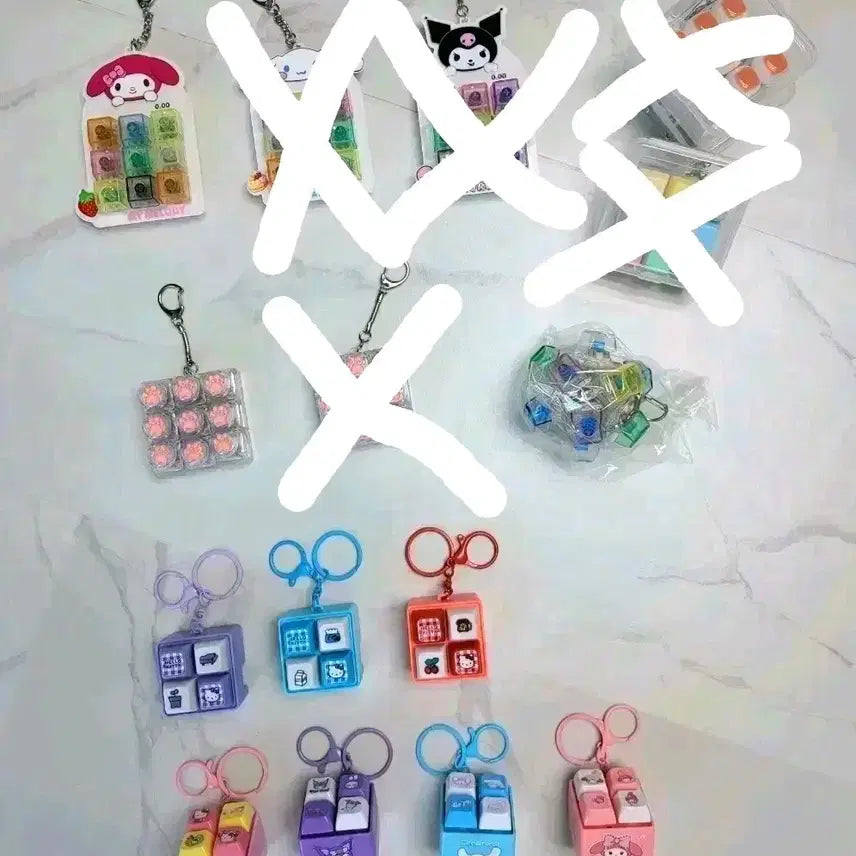 [BUNJANG] Various LED Keycap Keyrings / 다양한 키캡 키링