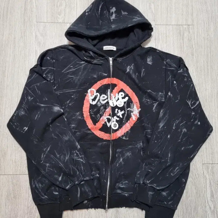 [BUNJANG] Noculus Pins&amp;Sign Hoodie Zip-up Black Size 2 / 노쿨러스 후드집업 2