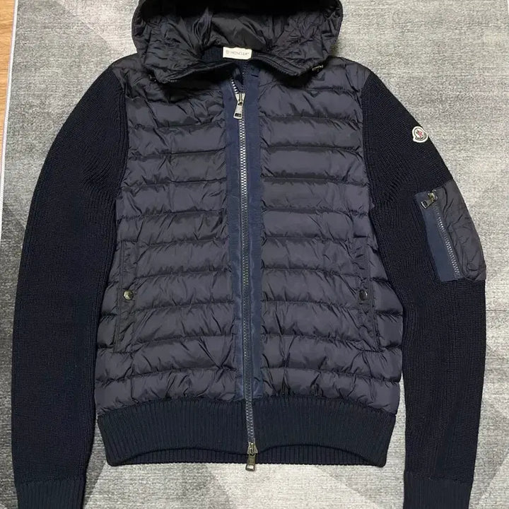 [BUNJANG] Moncler Knit Padded Hooded Cardigan (M) / 백화점판 [정품] 몽클레어 니트패딩 후드집업 가디건 M