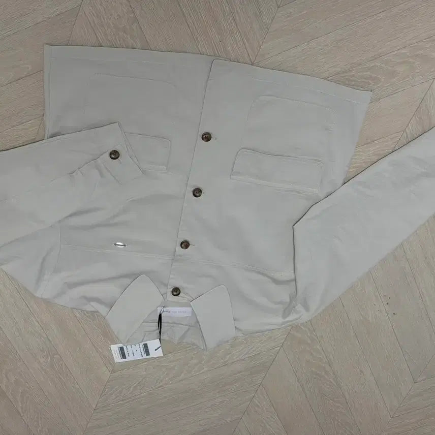 [BUNJANG] Olive Des Olive Beige Collar Neck Jacket / 올리브데올리브 연베이지 카라넥 자켓 프리 새제품