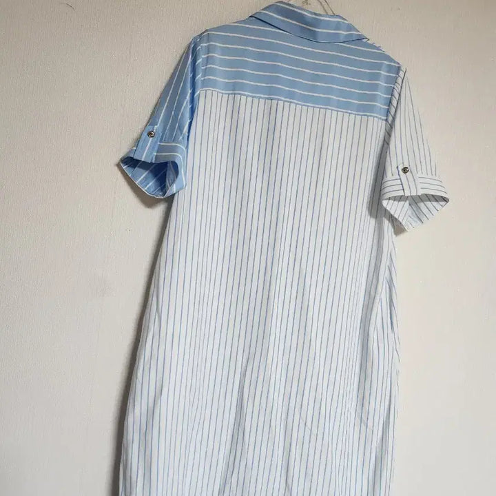 [BUNJANG] Jelloog Striped Shirt Long Dress / 제평 줄로그 스트라이프 셔츠형 롱원피스FREE새상품