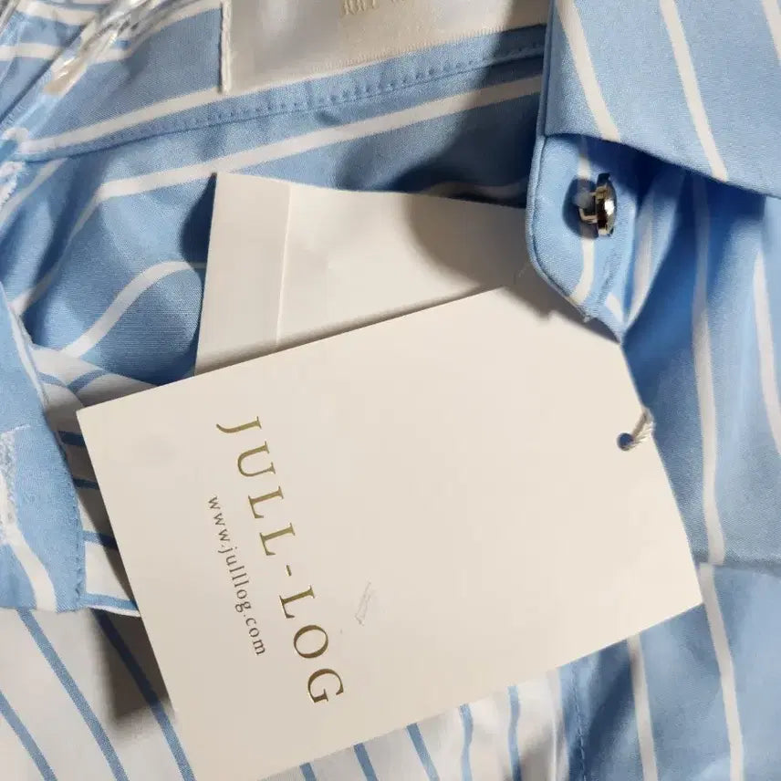 [BUNJANG] Jelloog Striped Shirt Long Dress / 제평 줄로그 스트라이프 셔츠형 롱원피스FREE새상품