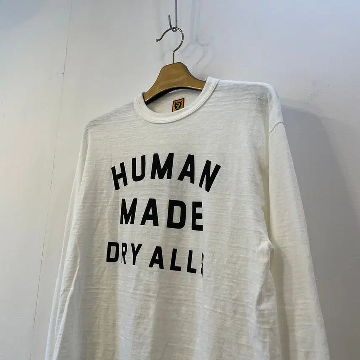 [BUNJANG] Human Made DRY ALL Logo Long Sleeve T-Shirt / 휴먼메이드 DRY ALL 로고 롱슬리브