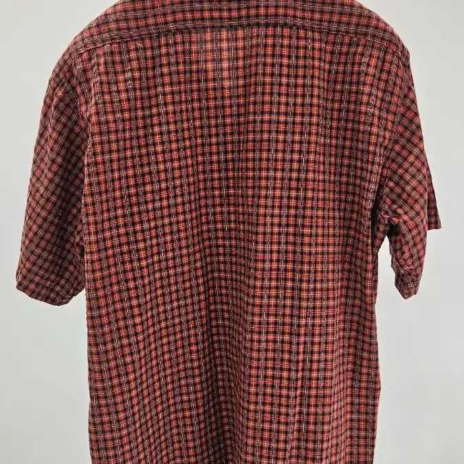 [BUNJANG] Real McCoy Red Check Seersucker Short Sleeve Shirt / 리얼맥코이 반팔셔츠 상태최상