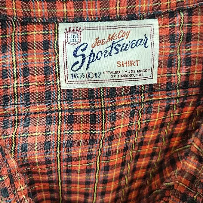 [BUNJANG] Real McCoy Red Check Seersucker Short Sleeve Shirt / 리얼맥코이 반팔셔츠 상태최상