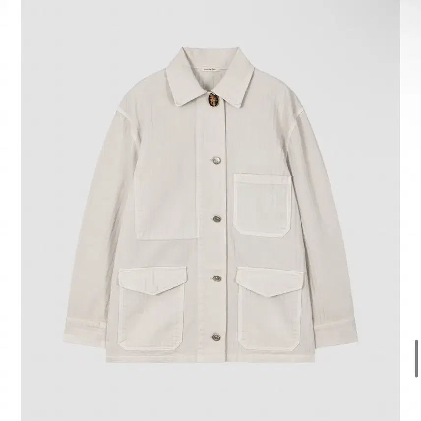 [BUNJANG] Overdue Flare Linen Work Jacket / 오버듀플레어 택달린 새상품 신상 여성워크자켓 여성봄자켓 여성린넨자켓