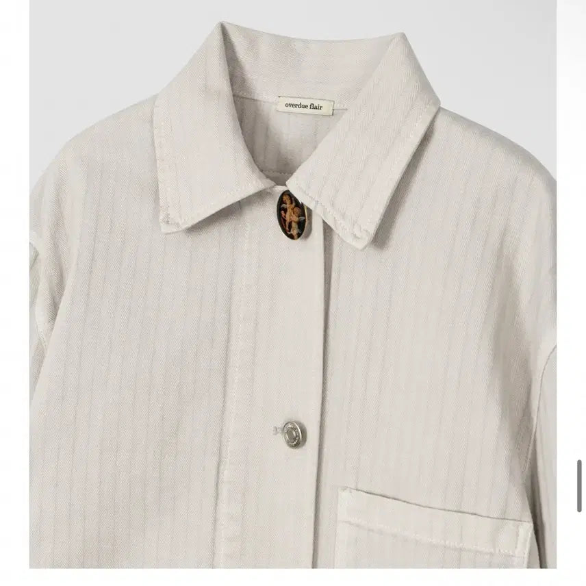 [BUNJANG] Overdue Flare Linen Work Jacket / 오버듀플레어 택달린 새상품 신상 여성워크자켓 여성봄자켓 여성린넨자켓