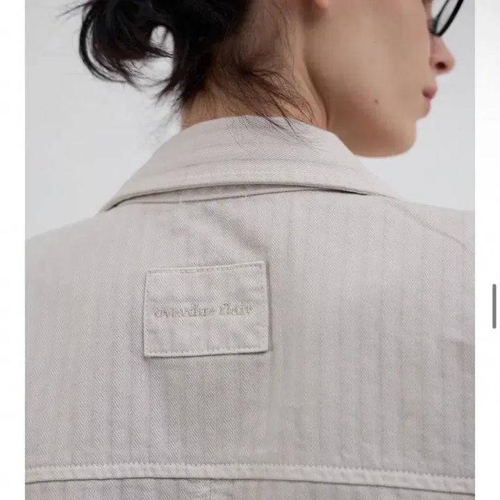 [BUNJANG] Overdue Flare Linen Work Jacket / 오버듀플레어 택달린 새상품 신상 여성워크자켓 여성봄자켓 여성린넨자켓