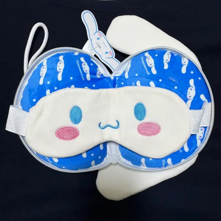 [BUNJANG] Sanrio Cinnamoroll Pouch and Eye Mask Set / 산리오 시나모롤 파우치/안대 세트