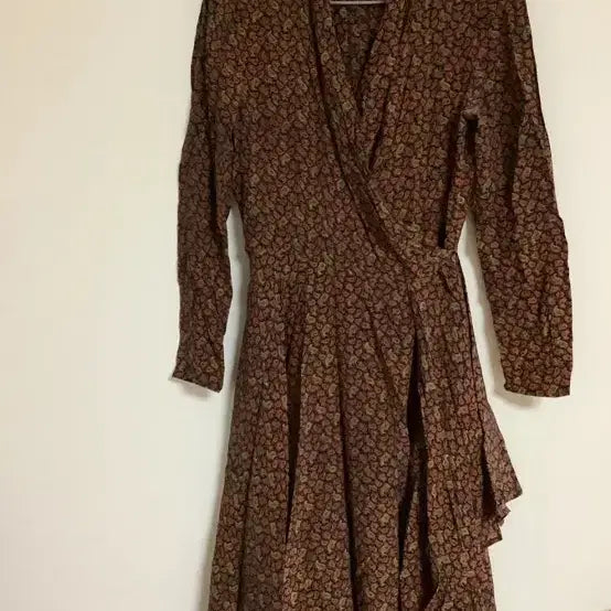 [BUNJANG] Chloé Silk 100% Wrap Bandana Pattern Dress / 끌로에 실크100 랩스타일 반다나 패턴 빈티지 원피스