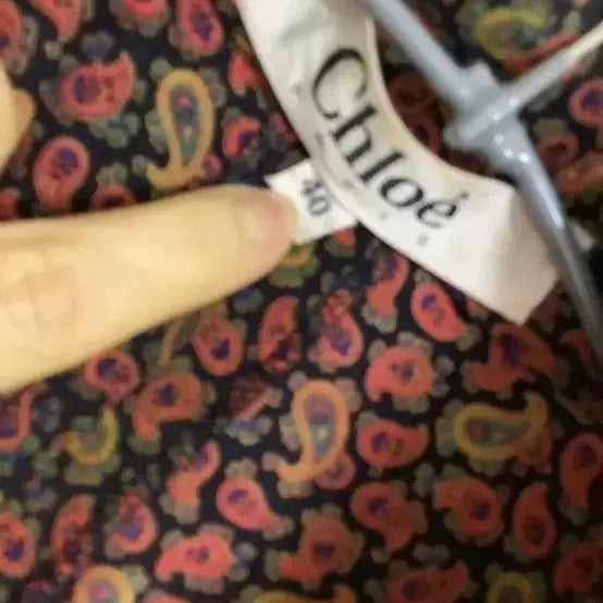 [BUNJANG] Chloé Silk 100% Wrap Bandana Pattern Dress / 끌로에 실크100 랩스타일 반다나 패턴 빈티지 원피스