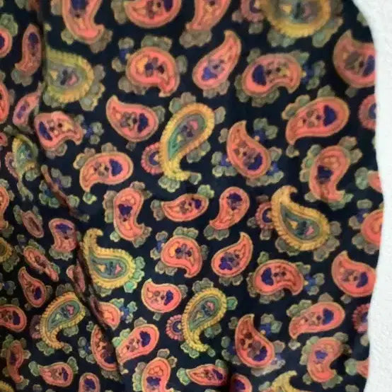 [BUNJANG] Chloé Silk 100% Wrap Bandana Pattern Dress / 끌로에 실크100 랩스타일 반다나 패턴 빈티지 원피스