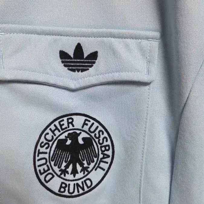 [BUNJANG] Adidas Germany Sky Blue Jersey Track Top / 아디다스 독일 스카이블루 져지 트랙탑