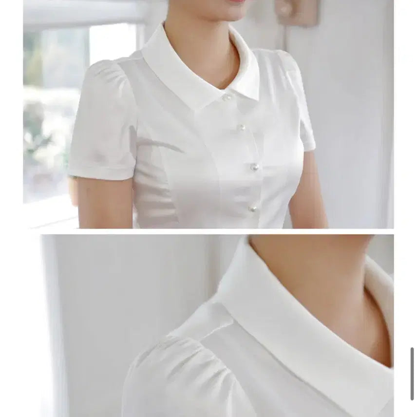 [SOLD OUT] 날아라크루 여성 면접/승무원/기업 아로하 블라우스 44사이즈