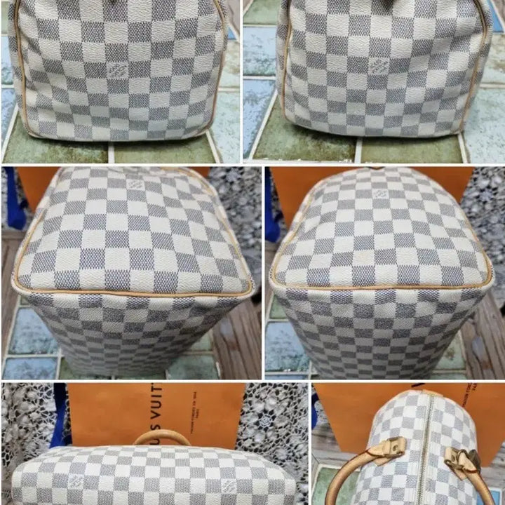 [BUNJANG] Louis Vuitton Damier Azur Speedy 30 Handbag / .루이비통  아주르다미에 스피디30