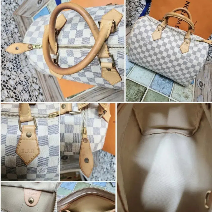[BUNJANG] Louis Vuitton Damier Azur Speedy 30 Handbag / .루이비통  아주르다미에 스피디30