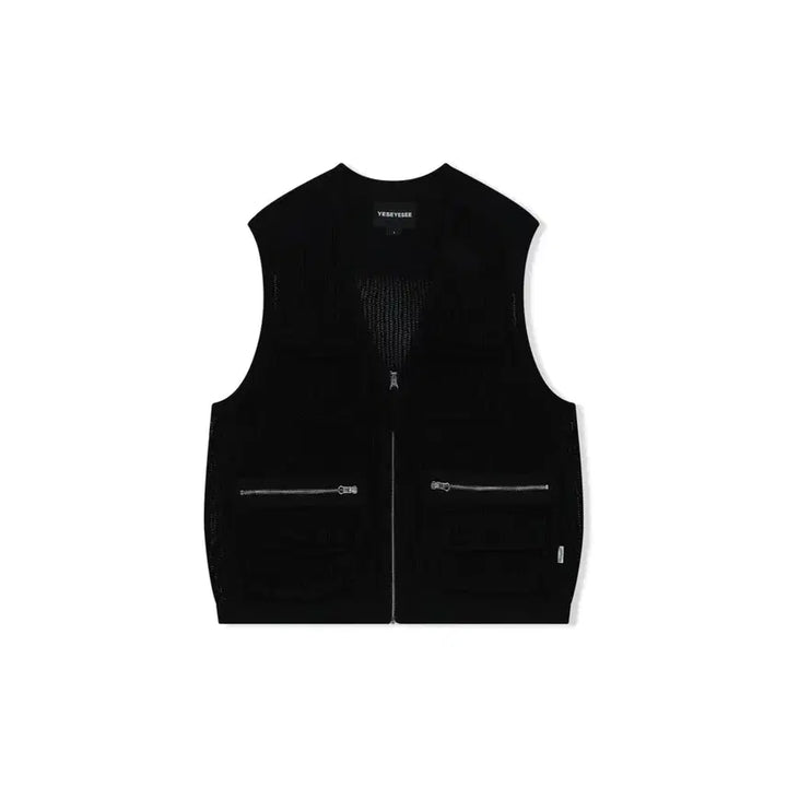 [BUNJANG] Yeseyesee Knit Vest Black XL / (새상품)예스아이씨 니트 베스트 블랙 XL