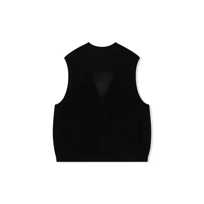 [BUNJANG] Yeseyesee Knit Vest Black XL / (새상품)예스아이씨 니트 베스트 블랙 XL