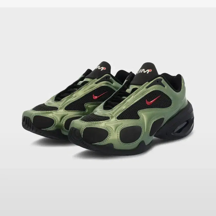 [BUNJANG] Nike Air Max Muse Black Oil Green Sneakers / 나이키 에어맥스 뮤즈 블랙 오일그린 260