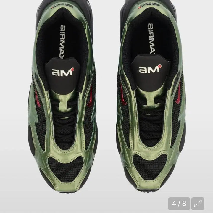 [BUNJANG] Nike Air Max Muse Black Oil Green Sneakers / 나이키 에어맥스 뮤즈 블랙 오일그린 260