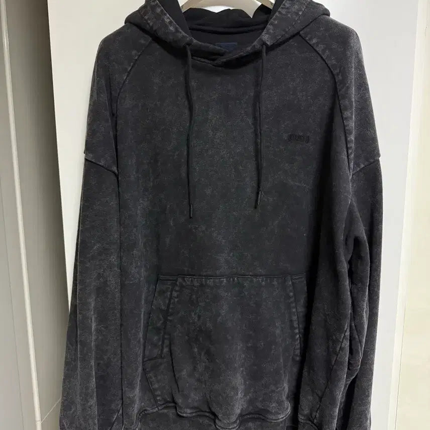 [BUNJANG] Juun.J Loose Fit Washed Hoodie Black (Size M) / 준지 / 루즈핏 워싱 후드 블랙 / M