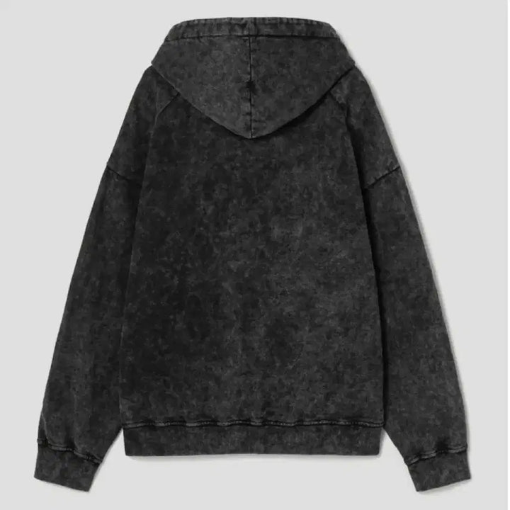 [BUNJANG] Juun.J Loose Fit Washed Hoodie Black (Size M) / 준지 / 루즈핏 워싱 후드 블랙 / M