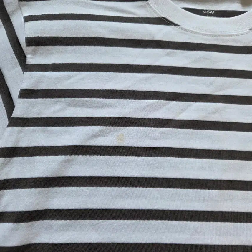 [BUNJANG] Closshi Striped Short Sleeve T-Shirt L / Closshi 스트라이프 반팔 티셔츠 L(100)
