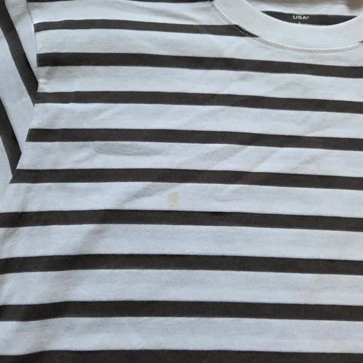 [BUNJANG] Closshi Striped Short Sleeve T-Shirt L / Closshi 스트라이프 반팔 티셔츠 L(100)