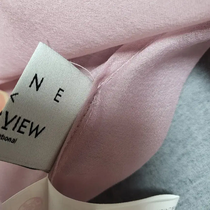 [SOLD OUT] eune interview 리본넥 오간자 핑크 블라우스 핑크