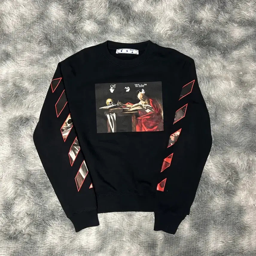 [SOLD OUT] [L size] 오프화이트 카라바조 맨투맨