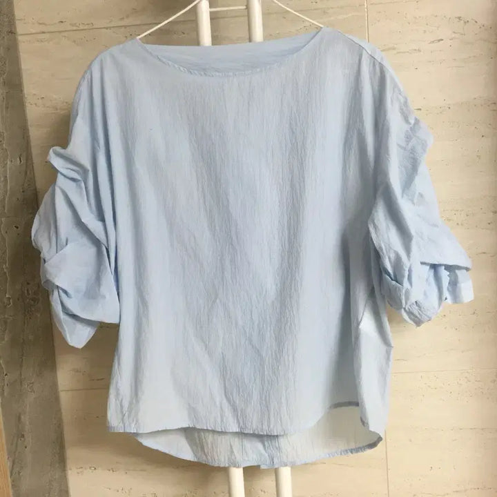 [SOLD OUT] SYSTEM 시스템 셔링 블라우스 55