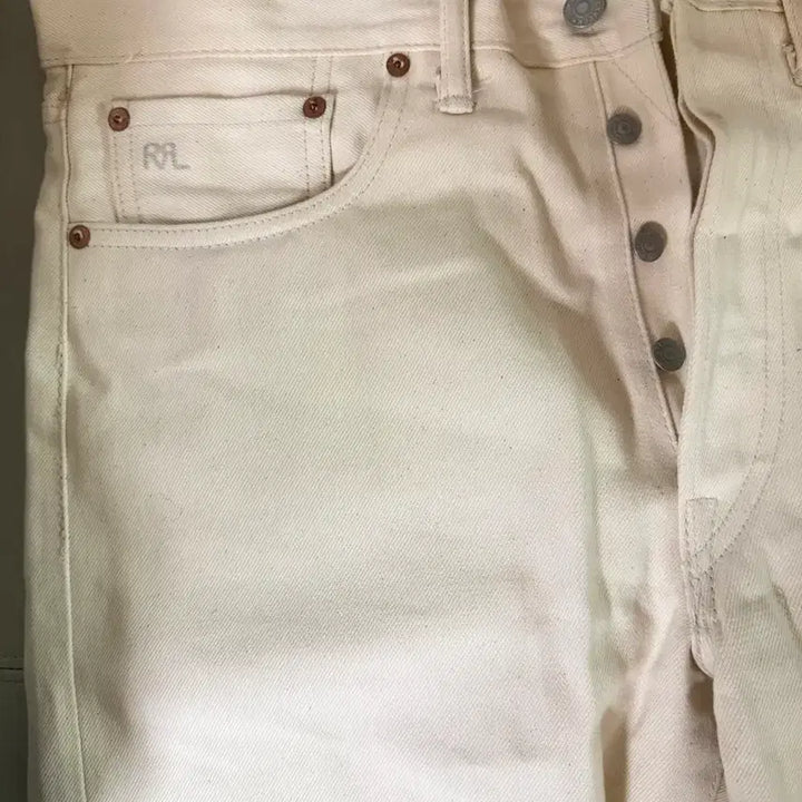 [SOLD OUT] RRL 에크루 리미티드 스트레이트 핏