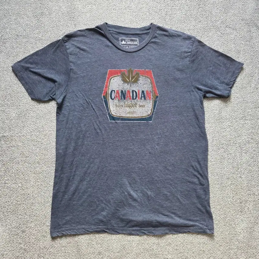 [BUNJANG] Molson Beer T-Shirt Grey L / 캐나다 Molson Beer 반팔 티셔츠 L(100)
