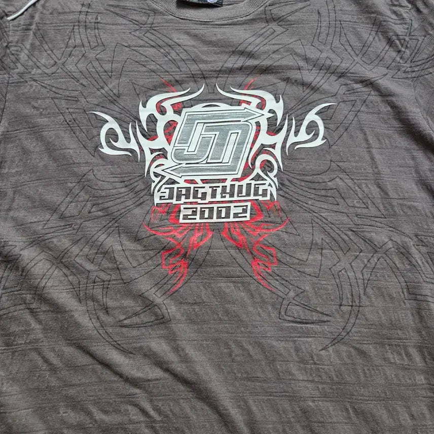 [BUNJANG] JAGTHUG 00s Japanese Graphic T-Shirt Brown / 00s Japan JAGTHUG 반팔 티셔츠 M-슬림L(95-100)