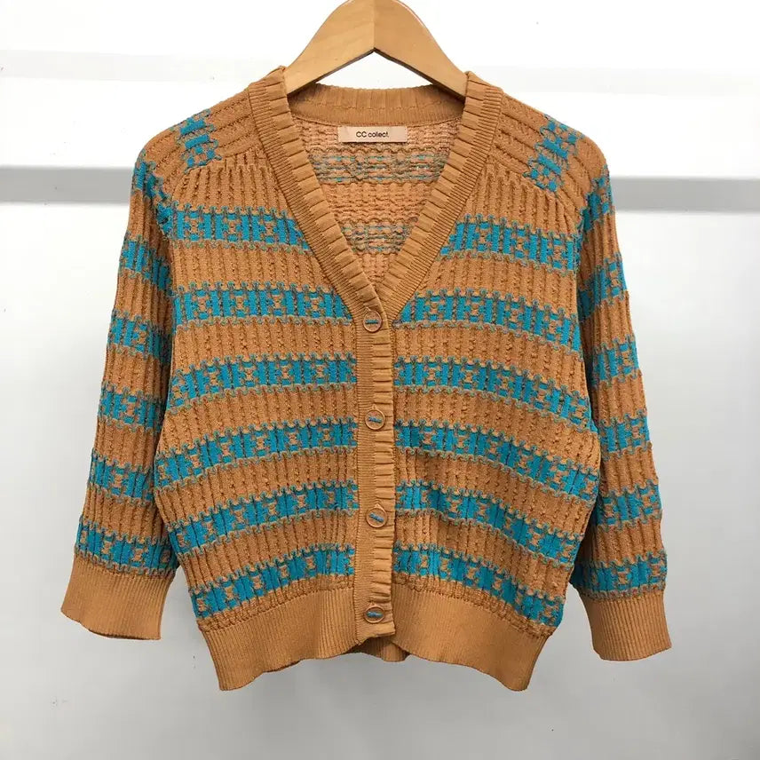 [SOLD OUT] 씨씨콜렉트 브이넥 5부소매 가디건 F